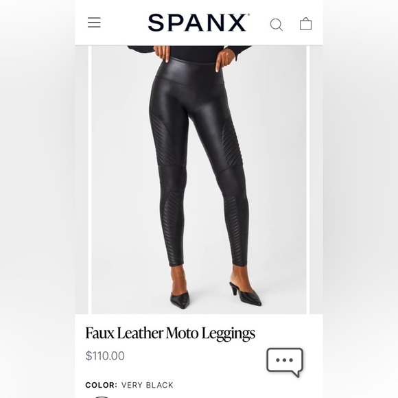 SPANX Pants - SPANX faux leather moto leggings